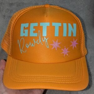 Women's Orange " Gettin Rowdy" Hat.